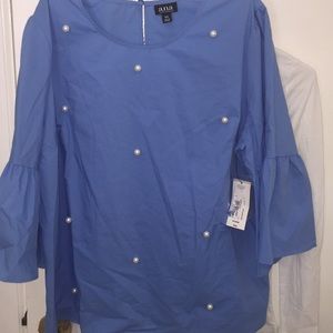 Ana blouse with pearls